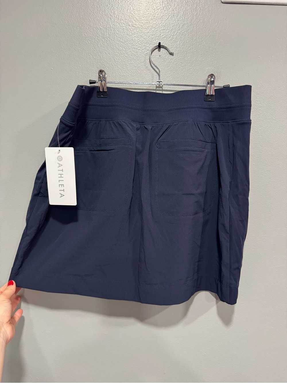 NWT Athleta Brooklyn Skort 16” in Navy Blue Size 14 - Picture 3 of 7